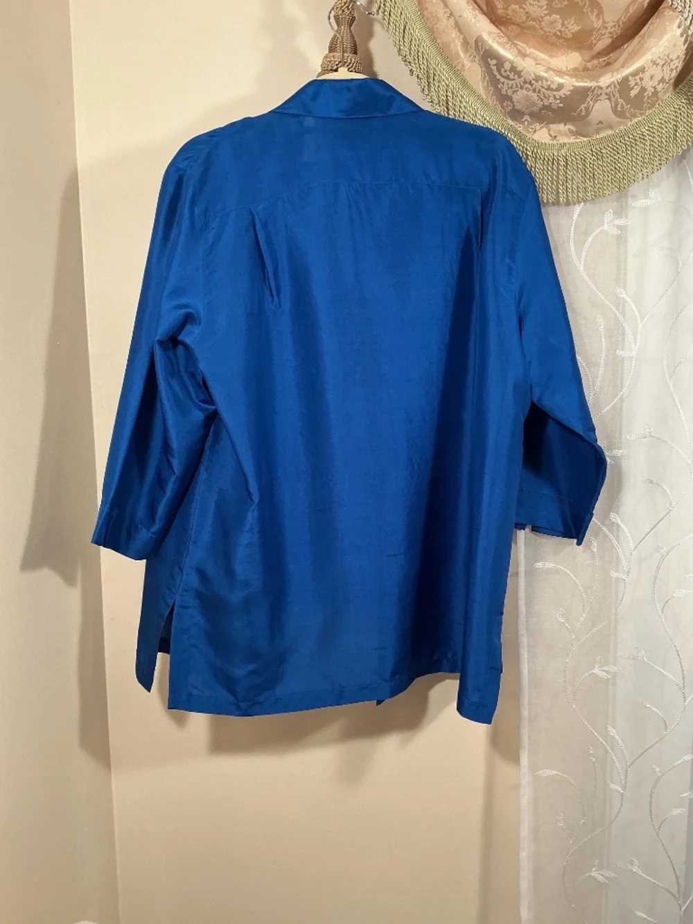 Karen Arnold Woman Silk tank & jacket set Sz 1X 3/4 sleeves Euro-Summer Vintage